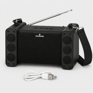 Digimark Portable Bluetooth Speaker with FM Radio & Strap – Compact Wireless Speaker (DGMM613)