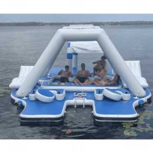 Inflatable Bed 5x5m Size 6-8 Peoples Sports Island Lounger