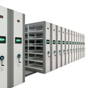 Modern 6-Tier High-Density Mobile Shelving Unit