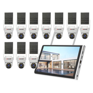 Solar Dome Camera Kits with 10 Inch Monitor