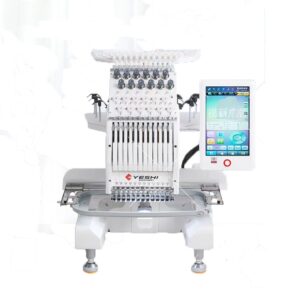 Compact Single-Head Commercial Embroidery Machine