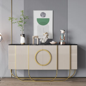 Modern Luxury Wood Living Console Table Cabinet Shoe Organizer