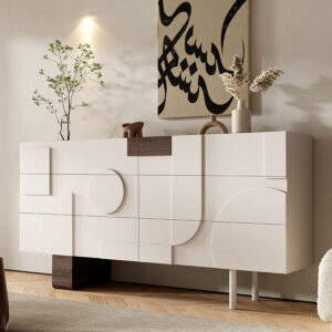 Modern Luxury Wood Living Cabinet Room Furniture Mdf Solid Hand