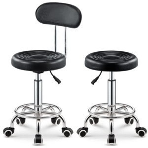 Barbershop Chair Backrest Stool with Adjustable Height