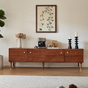 Wood Large-Capacity Living Room TV Stand