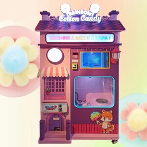 Premium Fully Automatic Cotton Candy Vending Machine – High-Capacity Self-Service Unit
