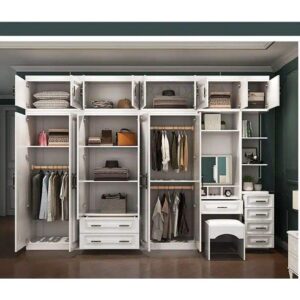Bedroom Wardrobe Wooden Cabinet